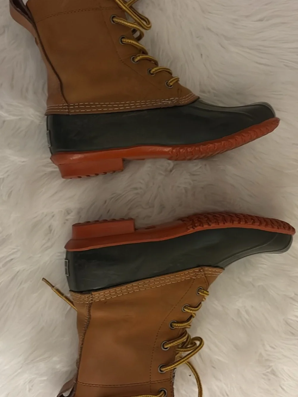 G.H. Bass & Co. Women's Harlequin Duck Boots - Brown/Olive